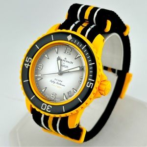 Swatch x Blancpain Scuba Fifty Fathoms Pacific Ocean Bioceramic